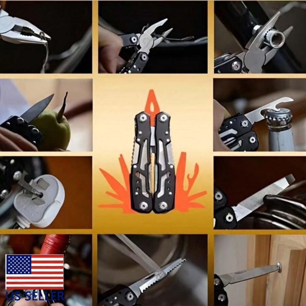14-in-1 MINI Multitool Pliers Rugged & Practical Portable Pocket Camping Tools