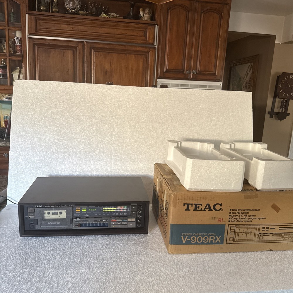 TEAC V-909RX Auto Reverse Stereo Cassette Deck – Tested, Working Order