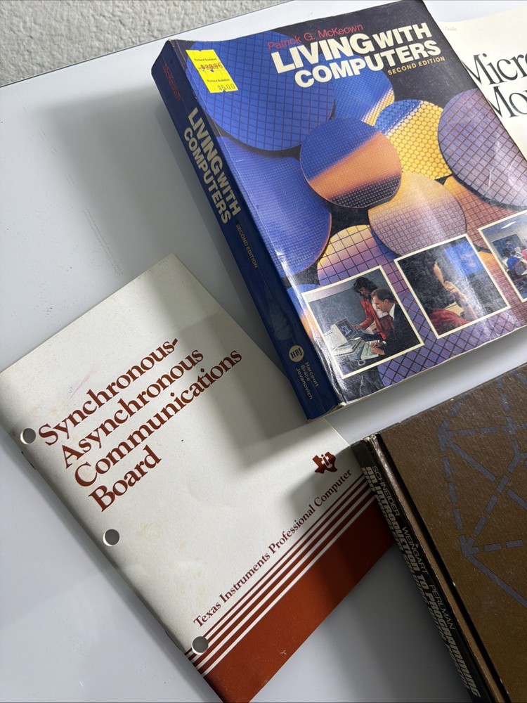 Vintage Computer Programming/ Tech Books Lot