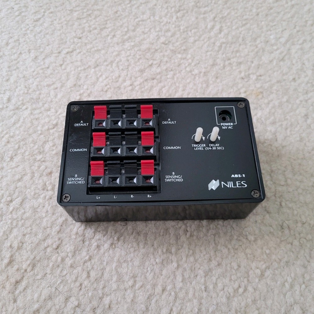 Niles ABS-1  Speaker Level A-B Switching System, Trigger & Delay Variables.