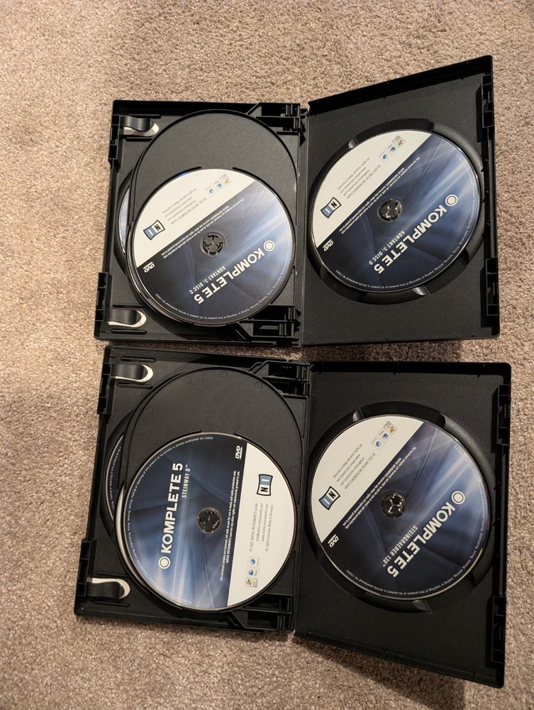 READ The Native Instruments Collection Komplete 5 DVDs manuals serial number.
