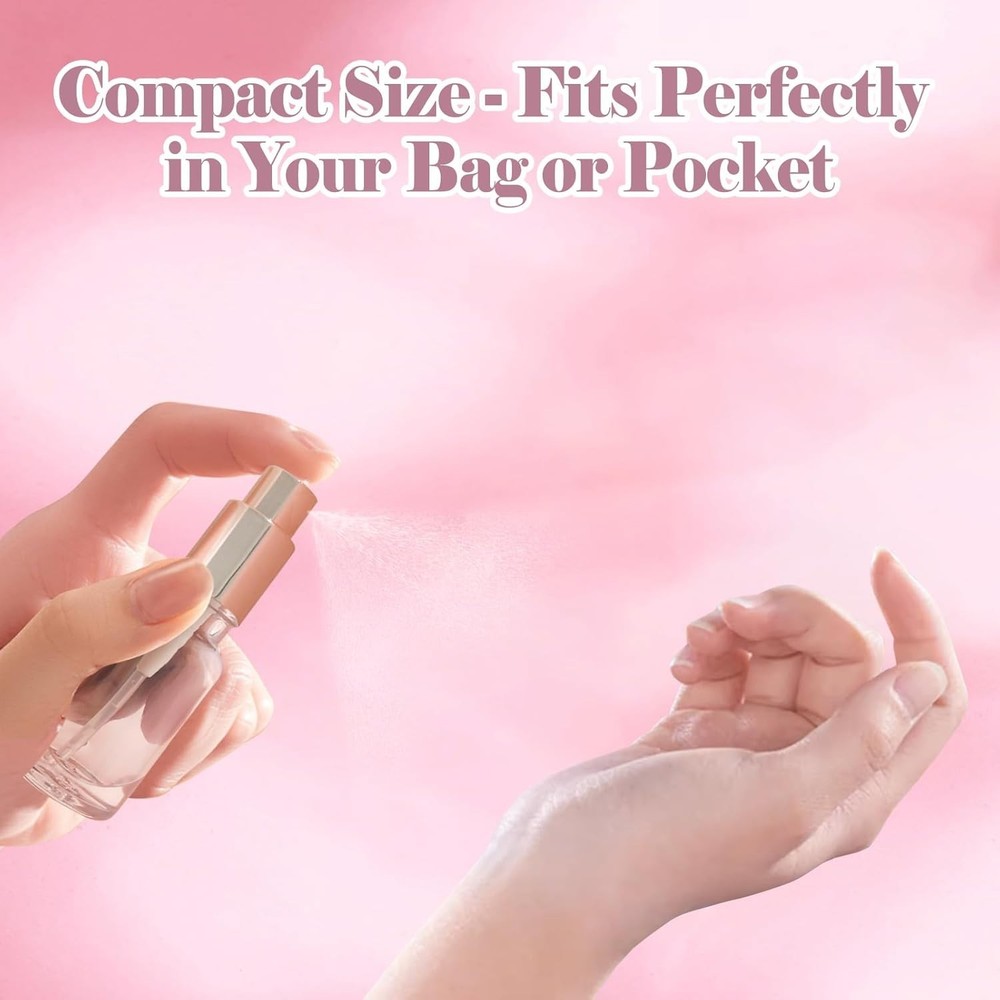 Mini Refillable Atomizers Set - 3 Travel Bottles for Perfume & Essential Oils