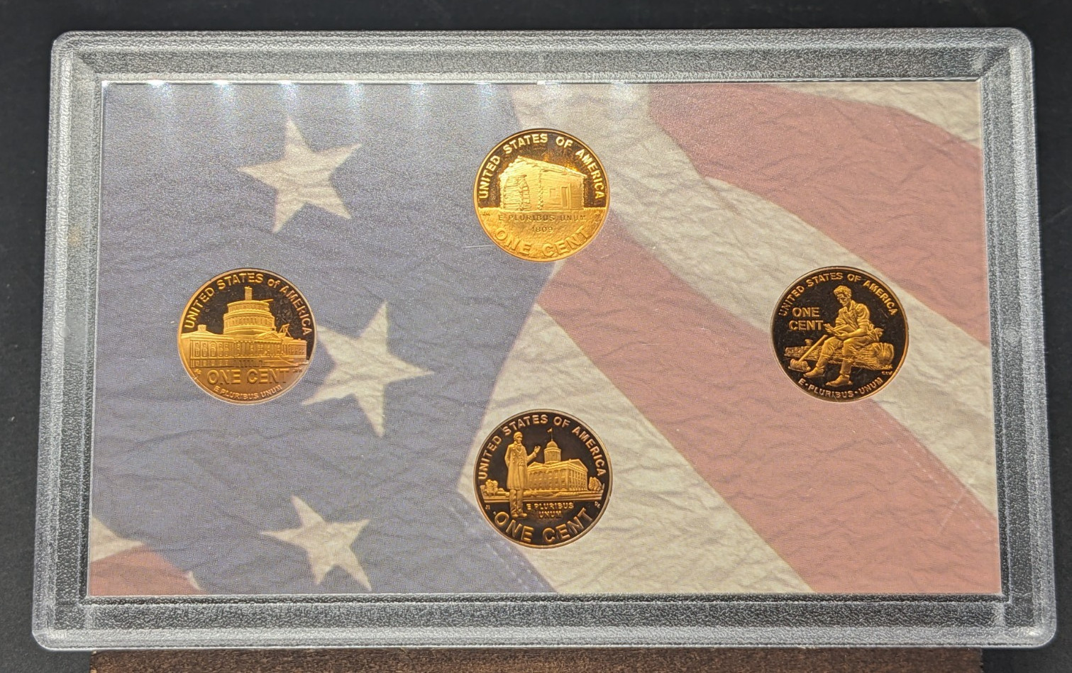 2009 S Lincoln Cent 4 Proof Coins US Mint Bicentennial Set (No Box/COA) See Pics