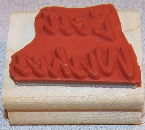 Best Wishes Rubber Stamp Bold Script Single by Stampin Up Bold & Basic
