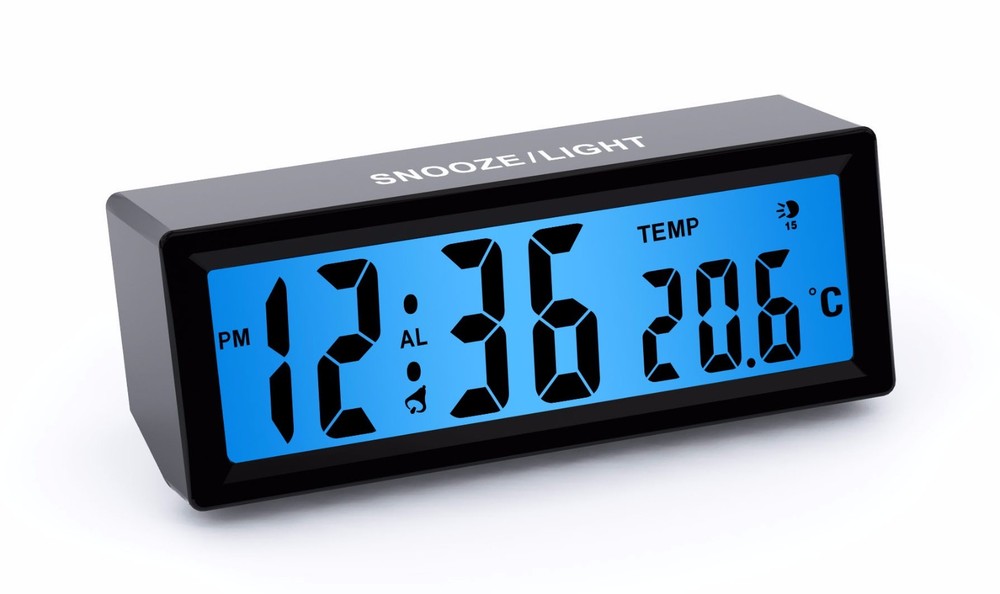 TALKING LCD CLOCK WITH VOLUME CONTROL