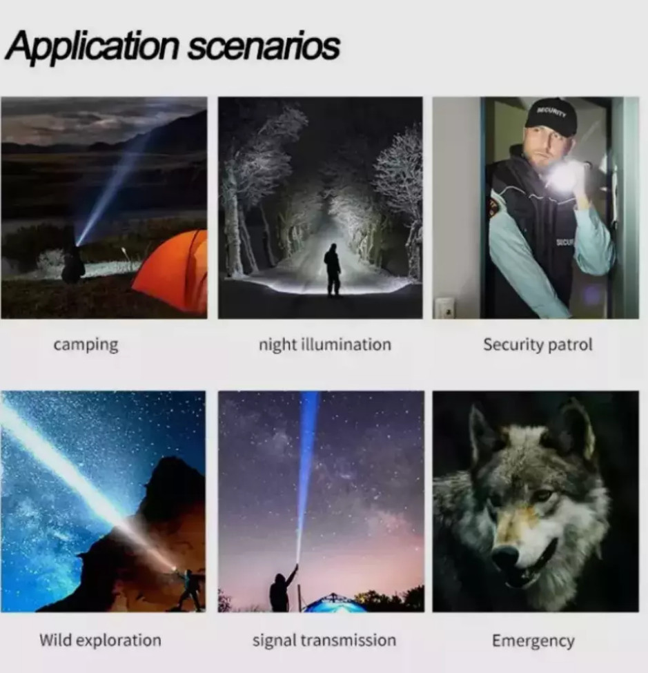 350000000 Lumen Super Bright LED Tactical Flashlight Rechargeable Work Light**