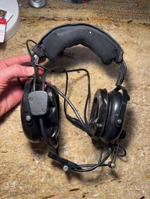 Vintage Flightcom Aviation Headset untested