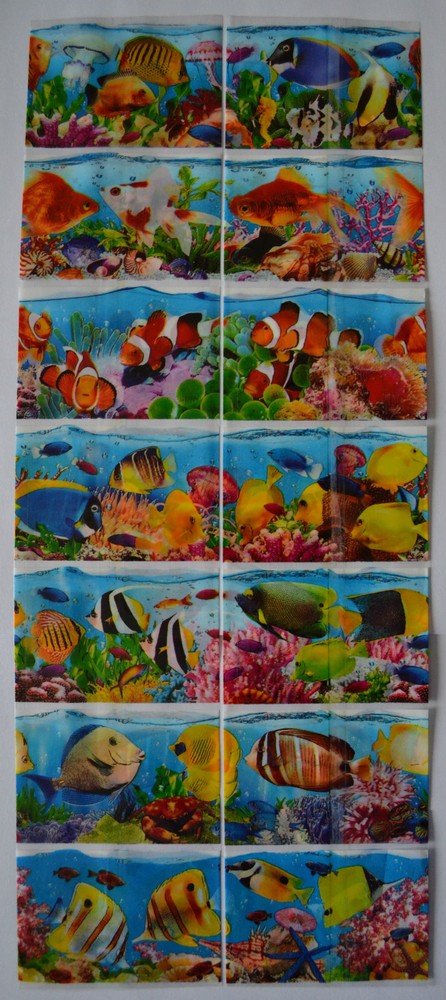 14 EASTER EGG WRAPS SLEEVES, THERMAL SHRINK SLEEVES - Tropical FISH