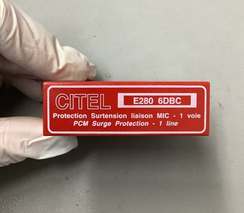 Citel E208 6DBC Telecom Surge Protector Red (b643)