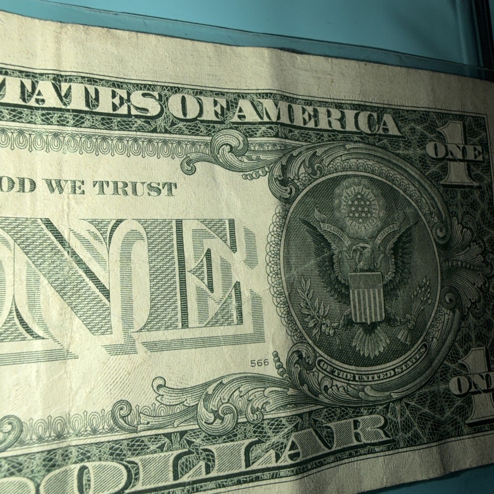 1988 A Misaligned One Dollar Star Note Error Semi Low Note G00465240
