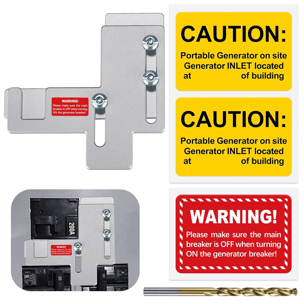 Generator Interlock Kit for Siemens/Murray 150-200 Amp Panels, Silver
