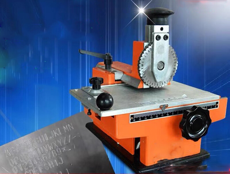 TECHTONGDA 1 PC 4mm Semi-automatic Plate Embossing Machine Metal Marking Machine