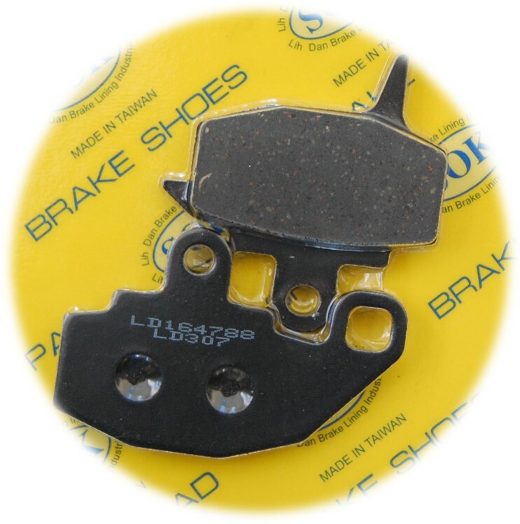 FRONT&REAR BRAKE PADS fit KAWASAKI KLR 650 1987-2007 KLR650 KL650