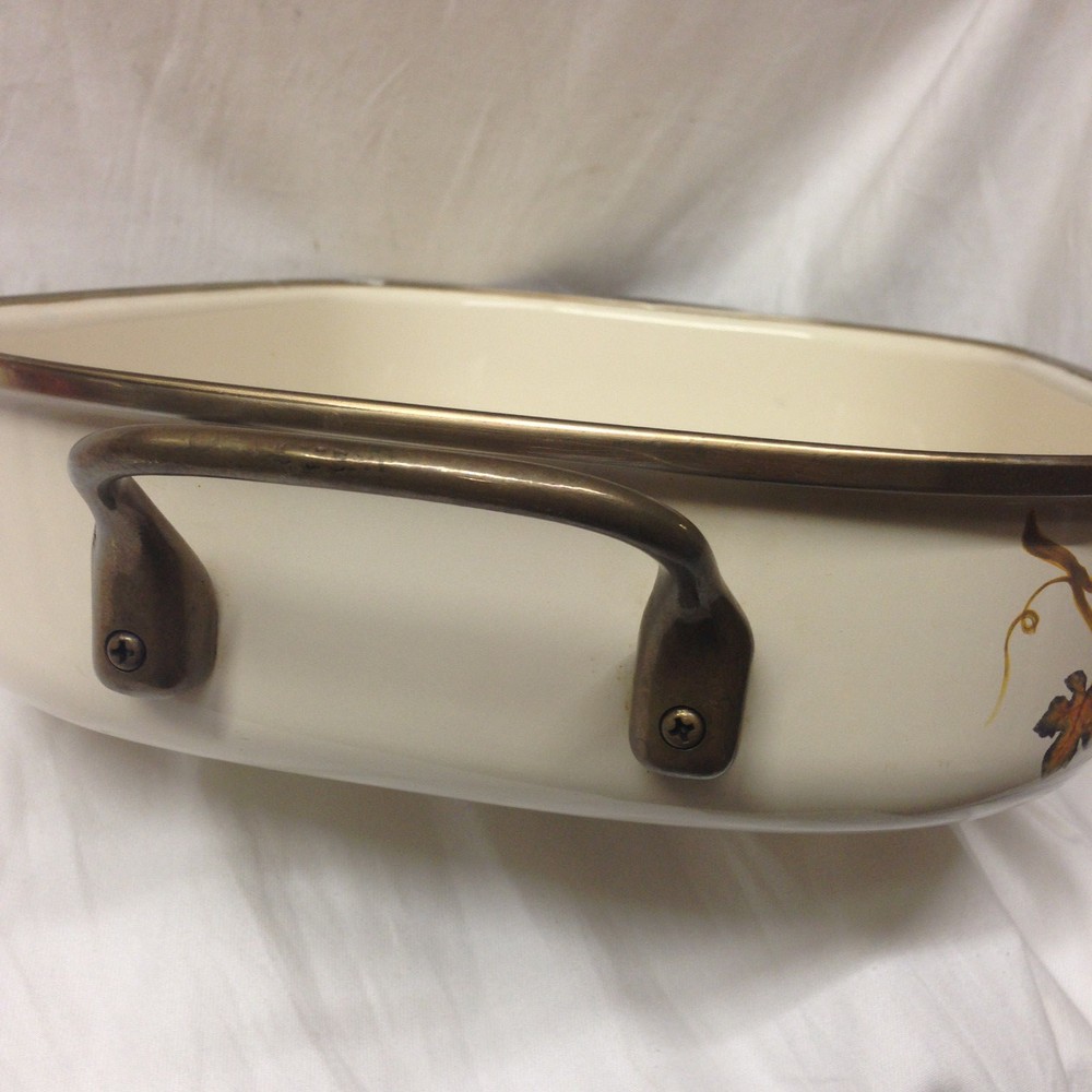 TABLETOPS VILLA GRANDE METAL RECTANGULAR PAN OR ROASTER 19" FRUIT BORDER