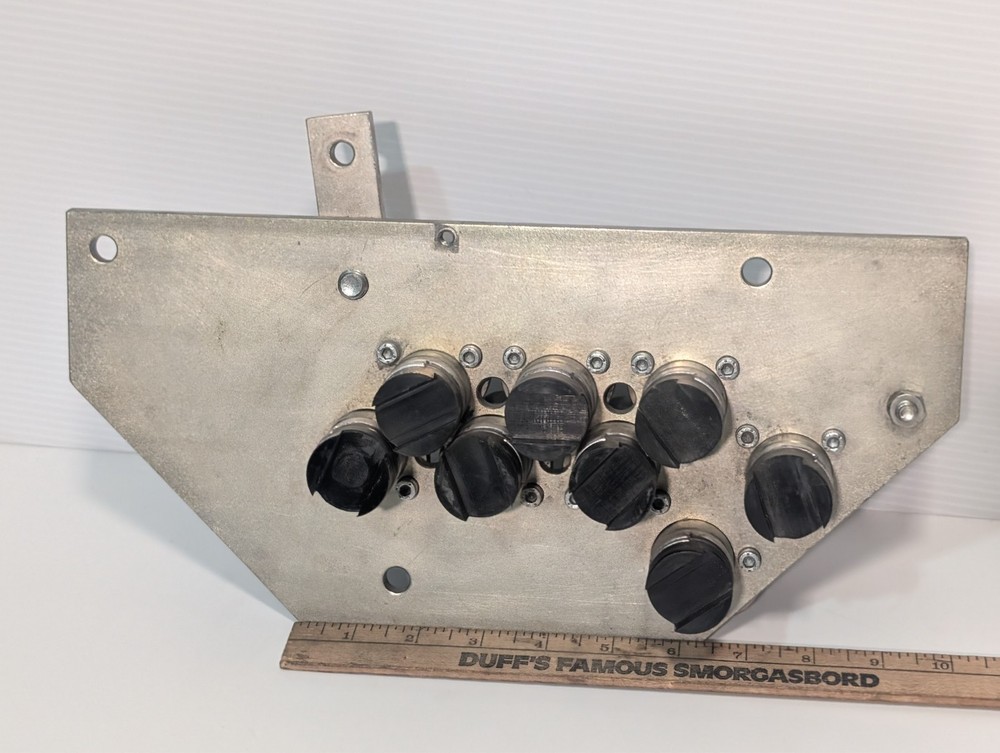 Endplate, 9-roller assembly, Streamfeeder SureFeed Bell Howell Pitney Bowes Bowe