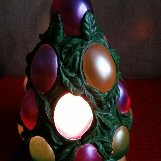Cheyenne Easter Egg Tree Lamp Light Bush 8.5" Tall 5" Wide On/Off Switch Unique