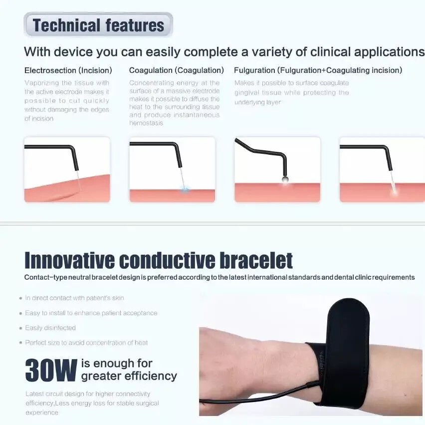 Dental Electrosurgery Unit Electricity Knife High Frequency Electro Scalpel Oral