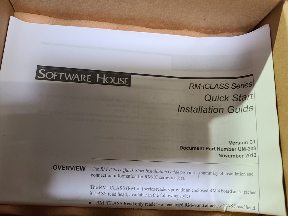 NEW Software house RM1-IC-HVD RM Series Card Reader