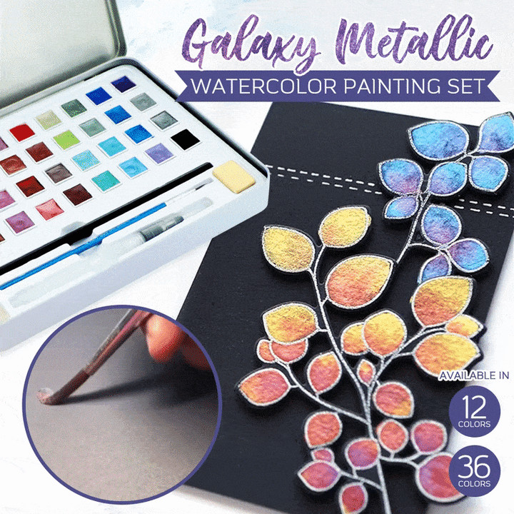 Metallic Watercolor Painting Set