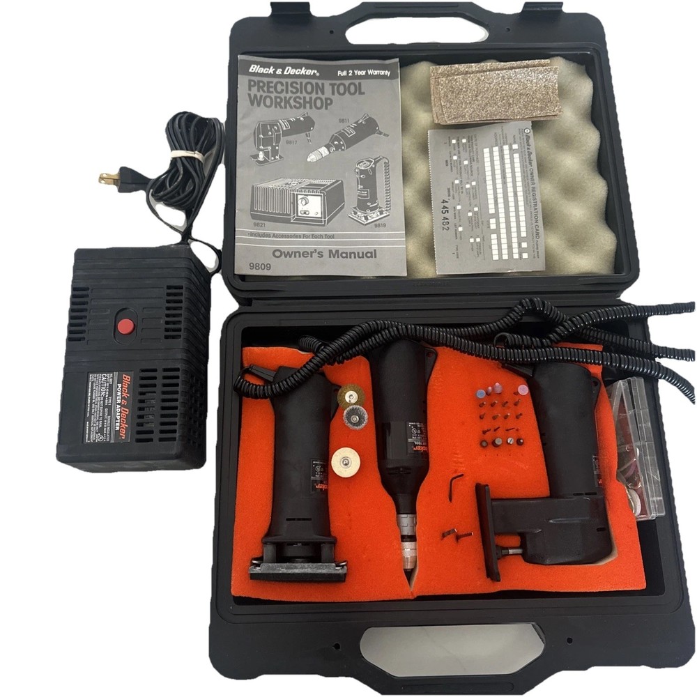 Black & Decker Precision Tool 4 Pc. Workshop Tool Set VS Germany Rare NOS