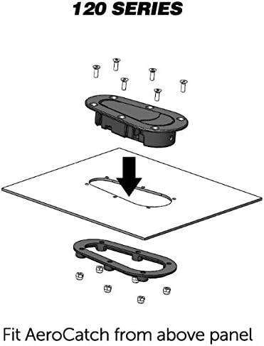 Aerocatch 120-4100 Above Panel Xtreme Locking, Without Installation Kit