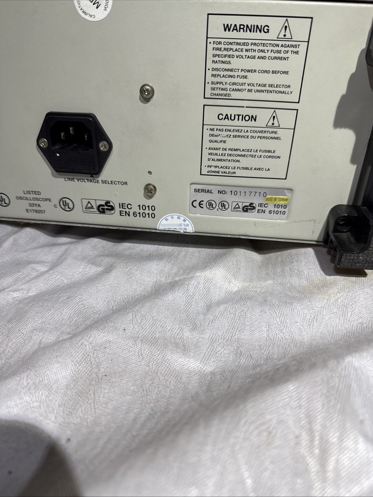 BK Precision 1541D Dual Trace Oscilloscope Power Tested, All Else Untested As Is