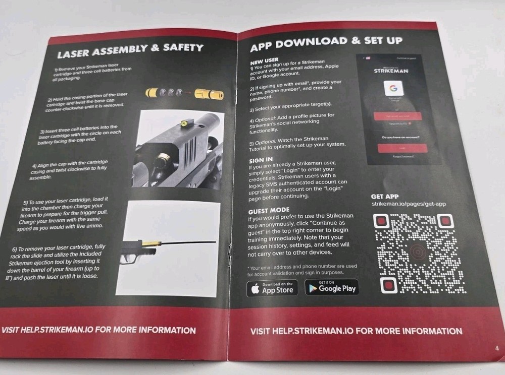 Strikeman 9mm laser firearm Training System - Great for Target Shooting Practice