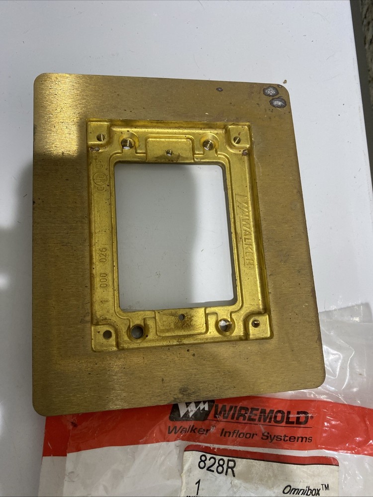 Walker Infloor Rectangular Box With Brass Cover. 880W1 & 828R