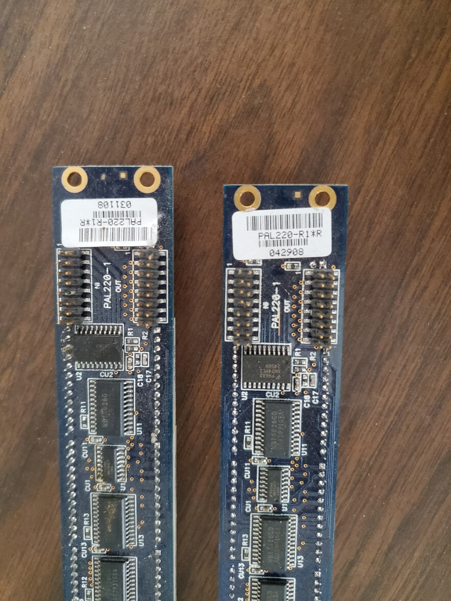 Set of 2, LED Bar Graph Display with driver board - Untested
