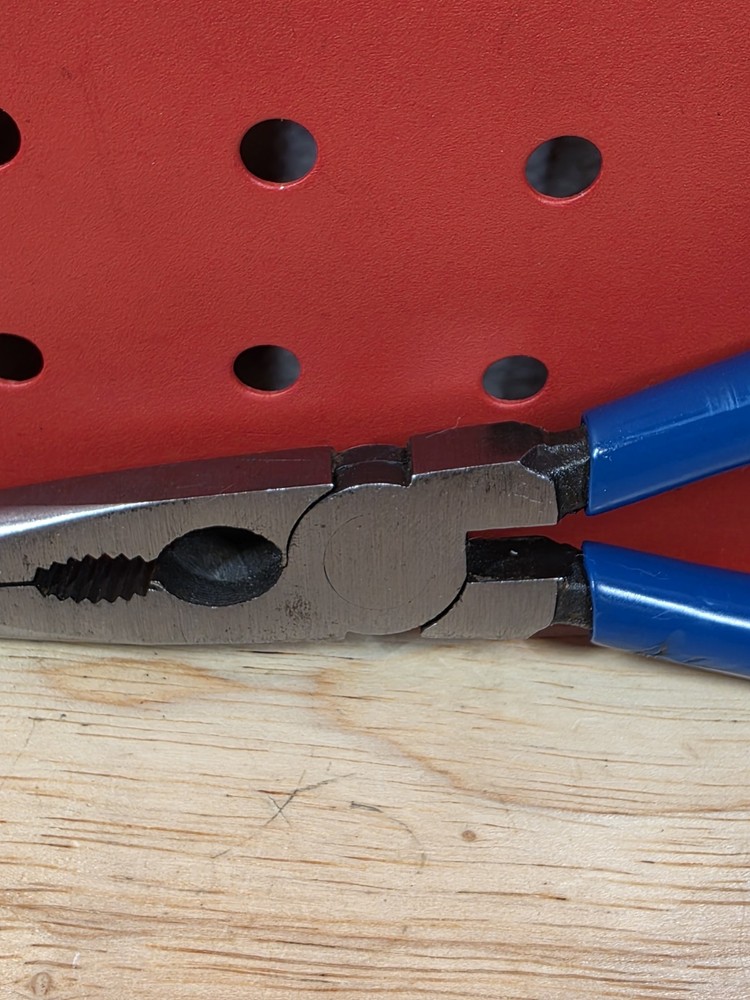 Cornwell Tools CPL66 Blue Handle Angled Bent End Needle Nose Pliers
