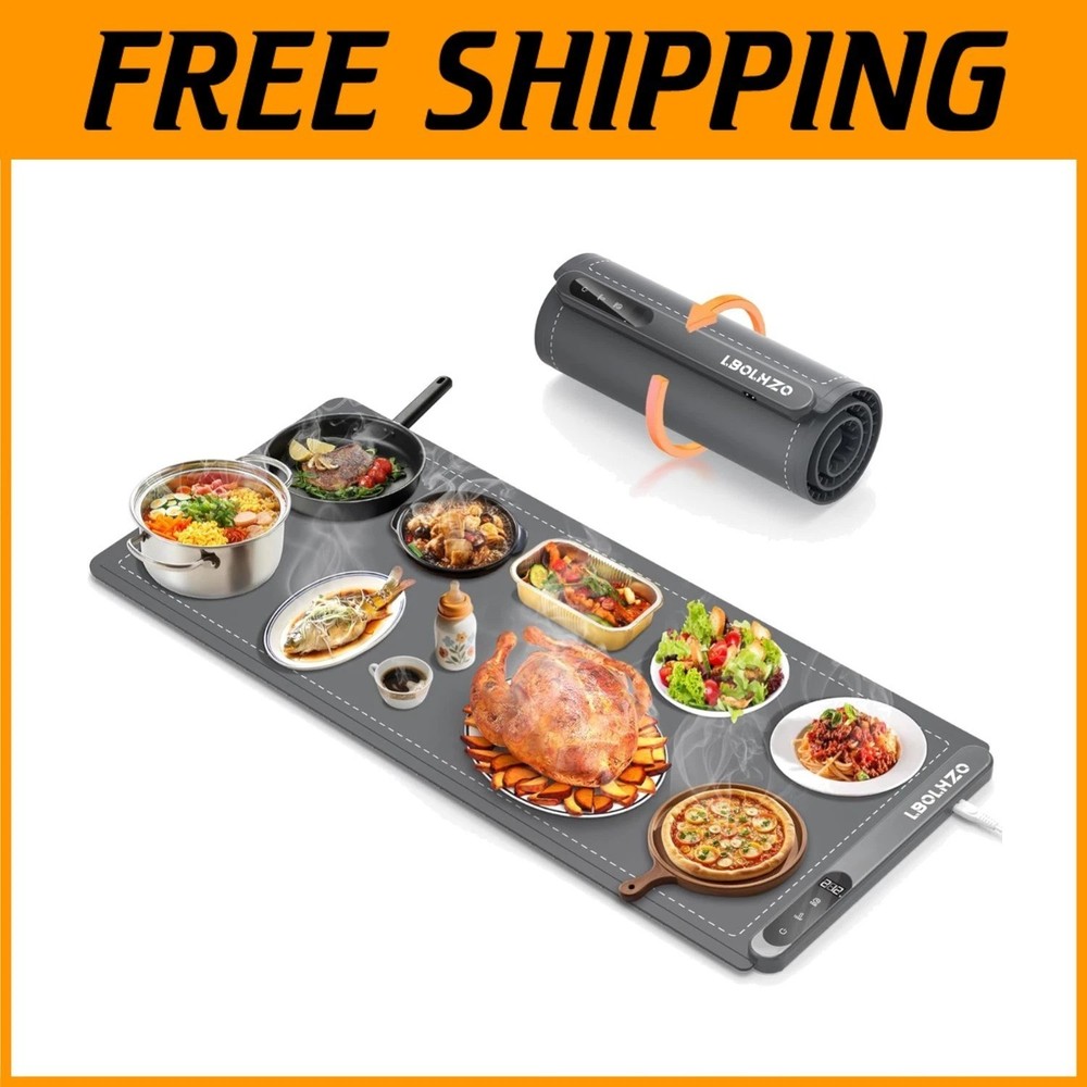 Portable 6-Level Temp Food Warming Mat