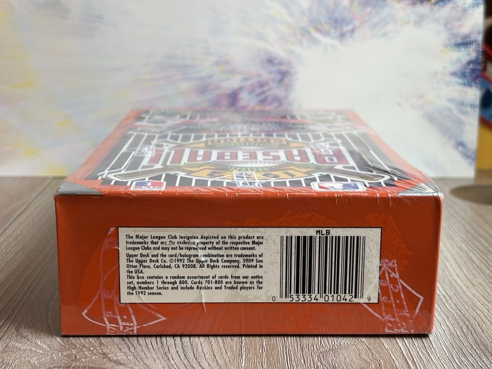 1992 Upper Deck High Series Baseball Sealed Box