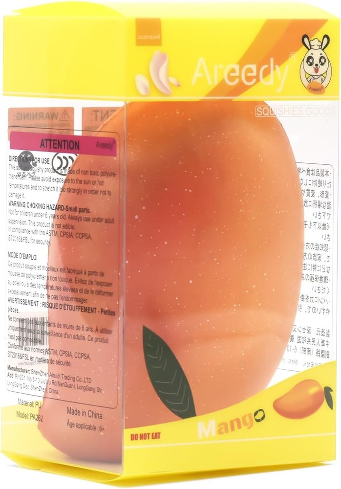 Scented Squishy Gold Mango & Slow Rising Fruit Squishy