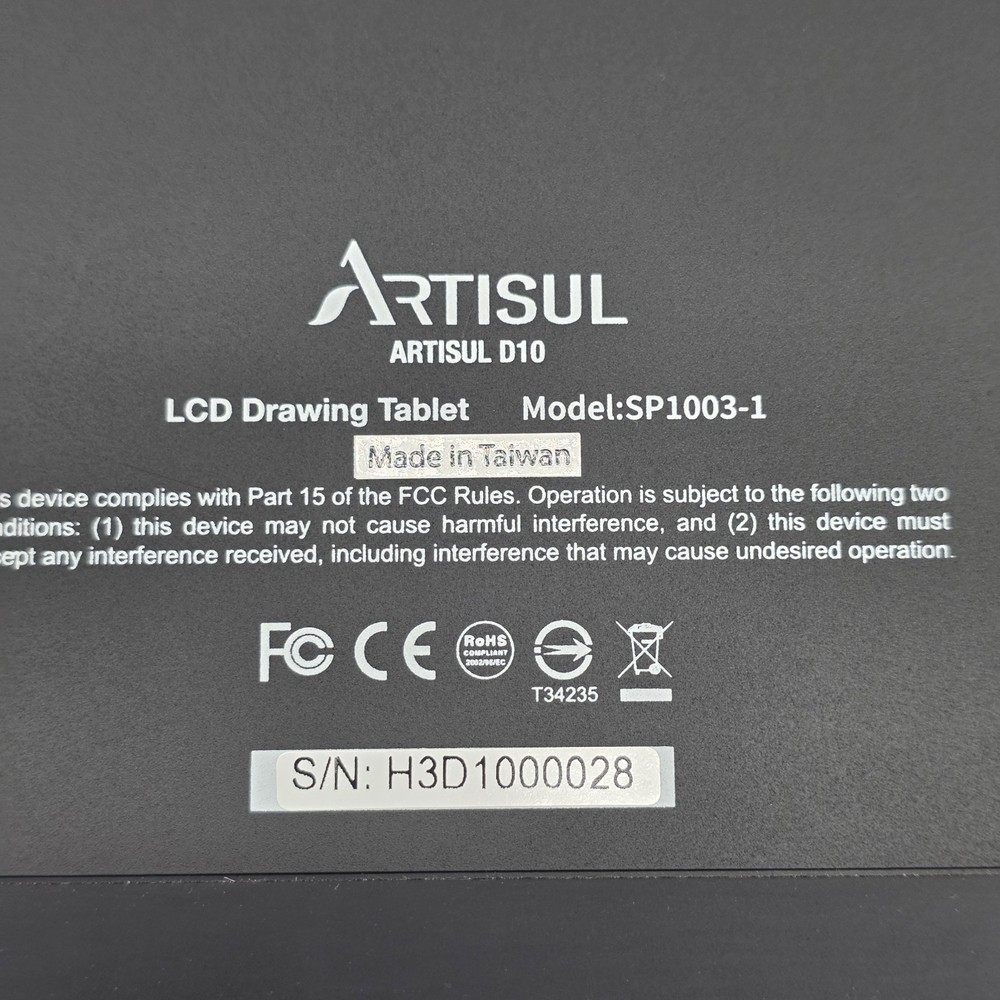 Artisul D10 - 10.1" Lcd Graphics Tablet With Display