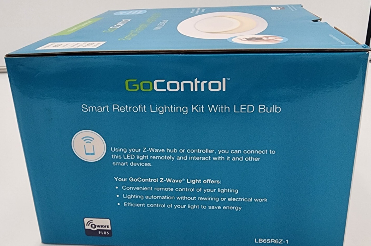 GoControl LB65R6Z-1 Z-Wave Plus Smart LED Recessed Retrofit Light Kit 5"-6" NEW