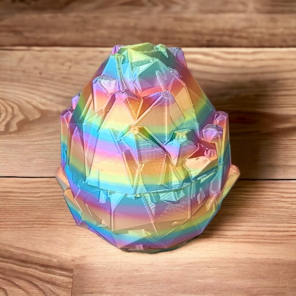3d print, Crystal Dragon, Dragon Egg, Easter, Gift, Stocking Stuffer, Child