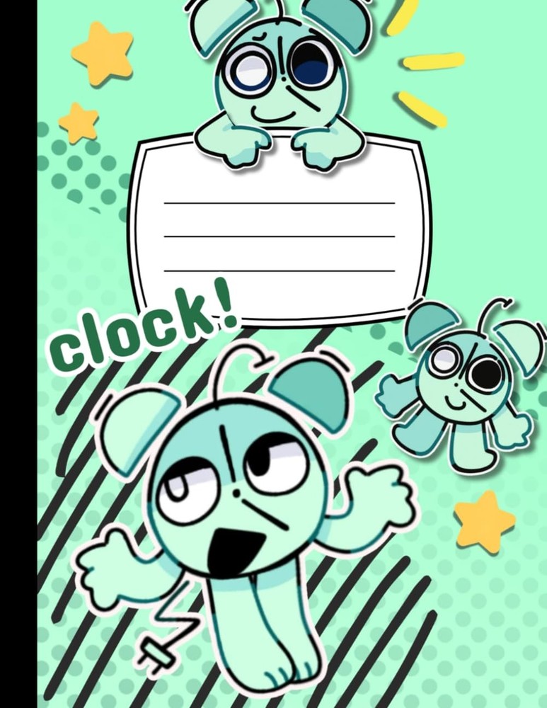 CLOCK Composition Notebook: (It's time for the)