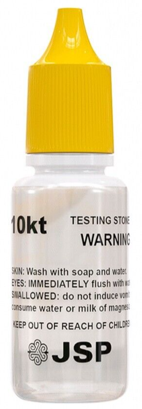 Gold Testing Kit 10k 14k Solution Acid with Scratch Stone Test Gold Authenticity
