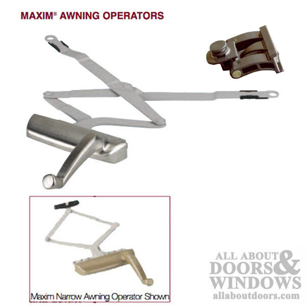 Awning window pivot slide assembly, Plastic - Black