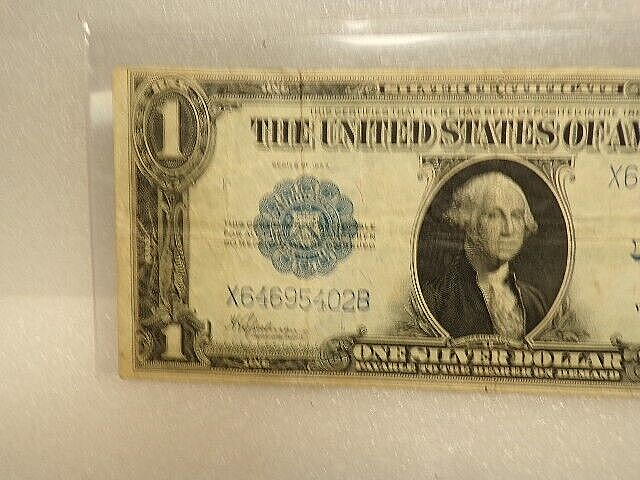 LARGE 1923 $1 ONE DOLLAR “HORSE BLANKET” SILVER CERTIFICATE LARGE SIZE NOTE