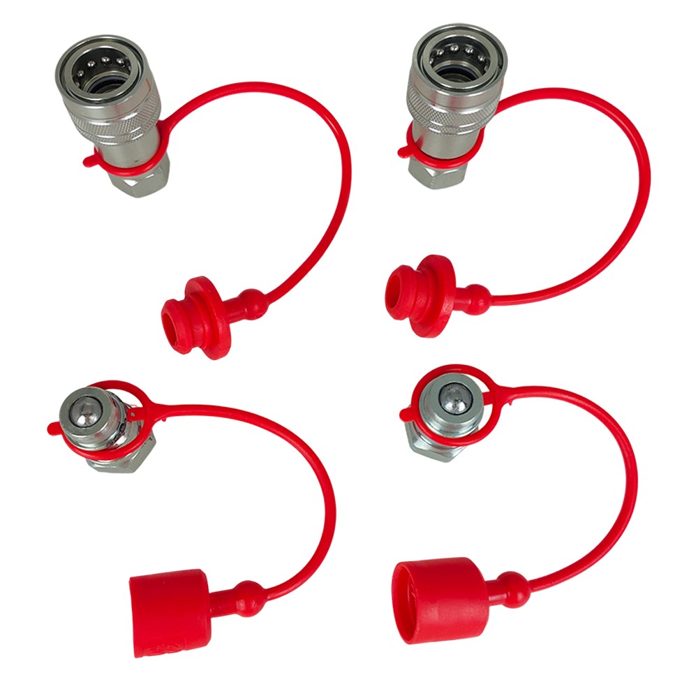 2Sets Ball For Pioneer Style 1/2" NPT Hydraulic Coupler Quick Connect Coupling