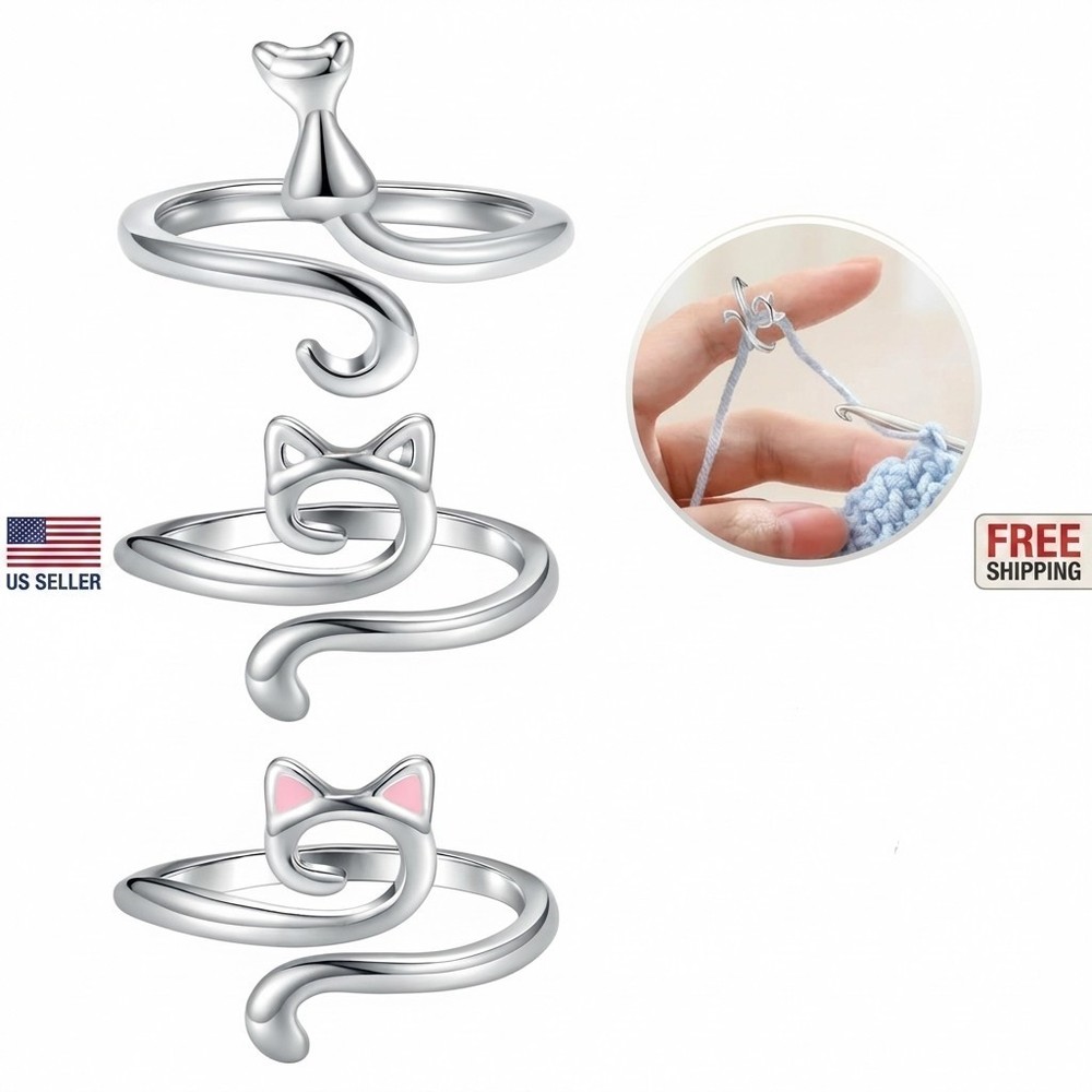1Pcs Crochet Tension Ring Hook Ring Yarn Guides Crochet Ring Knitting Loop*****