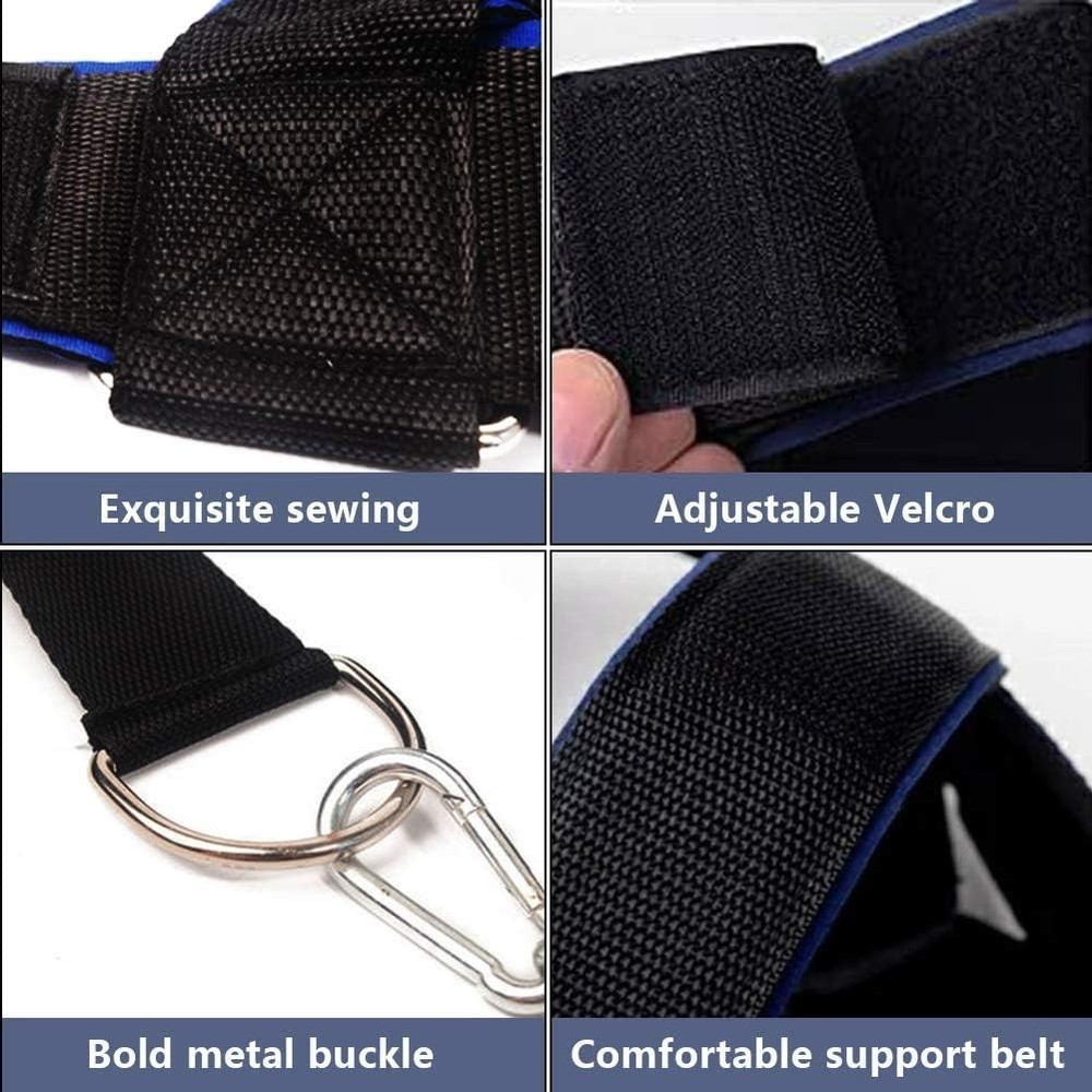 Neck Harness Trainer Weight Lifting Exercise Strap with Chain Strength Tool