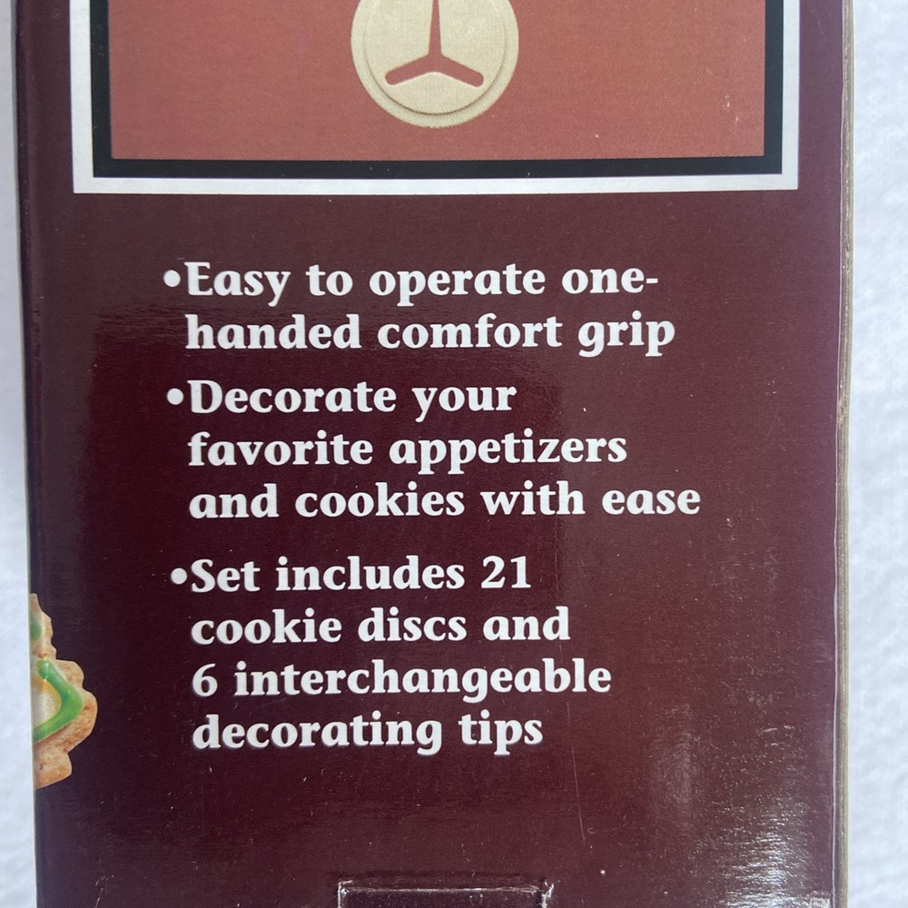 Hershey Kisses Cookie Press Kit 21 Discs 6 Tips Cookie Baking Decorating