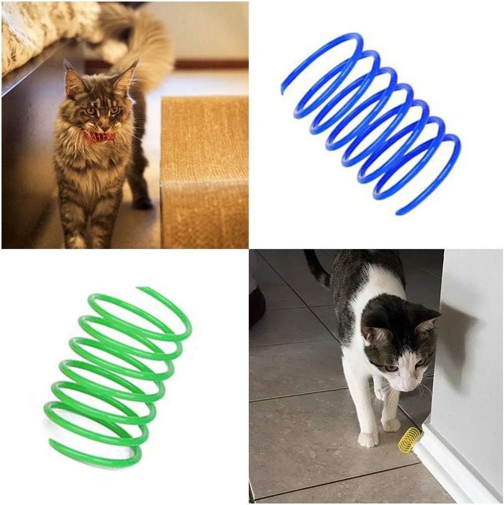 Interactive Cat Spiral Creative Spring Toy to Kill Time & Keep Fit Sturdy &
