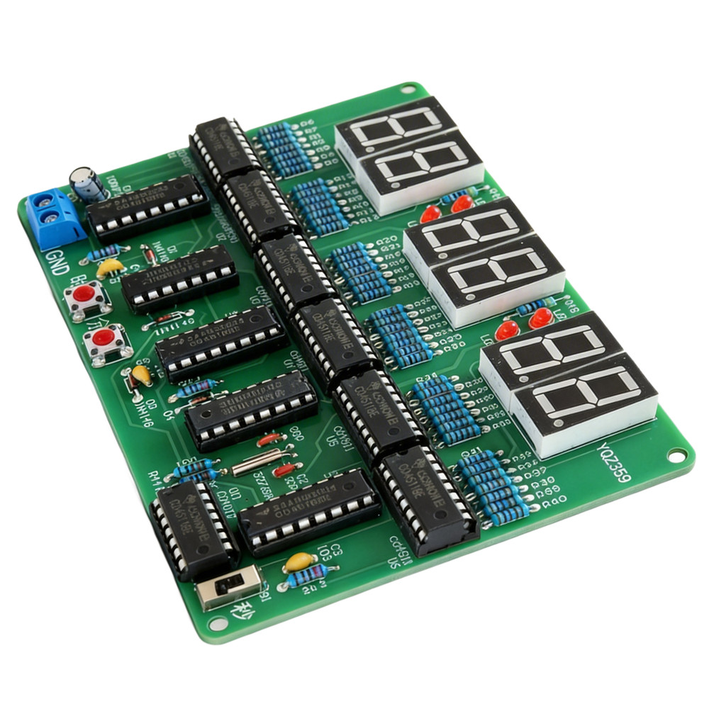 6 Digit Clock DIY Kit for Soldering Practice and Digital Timing Project