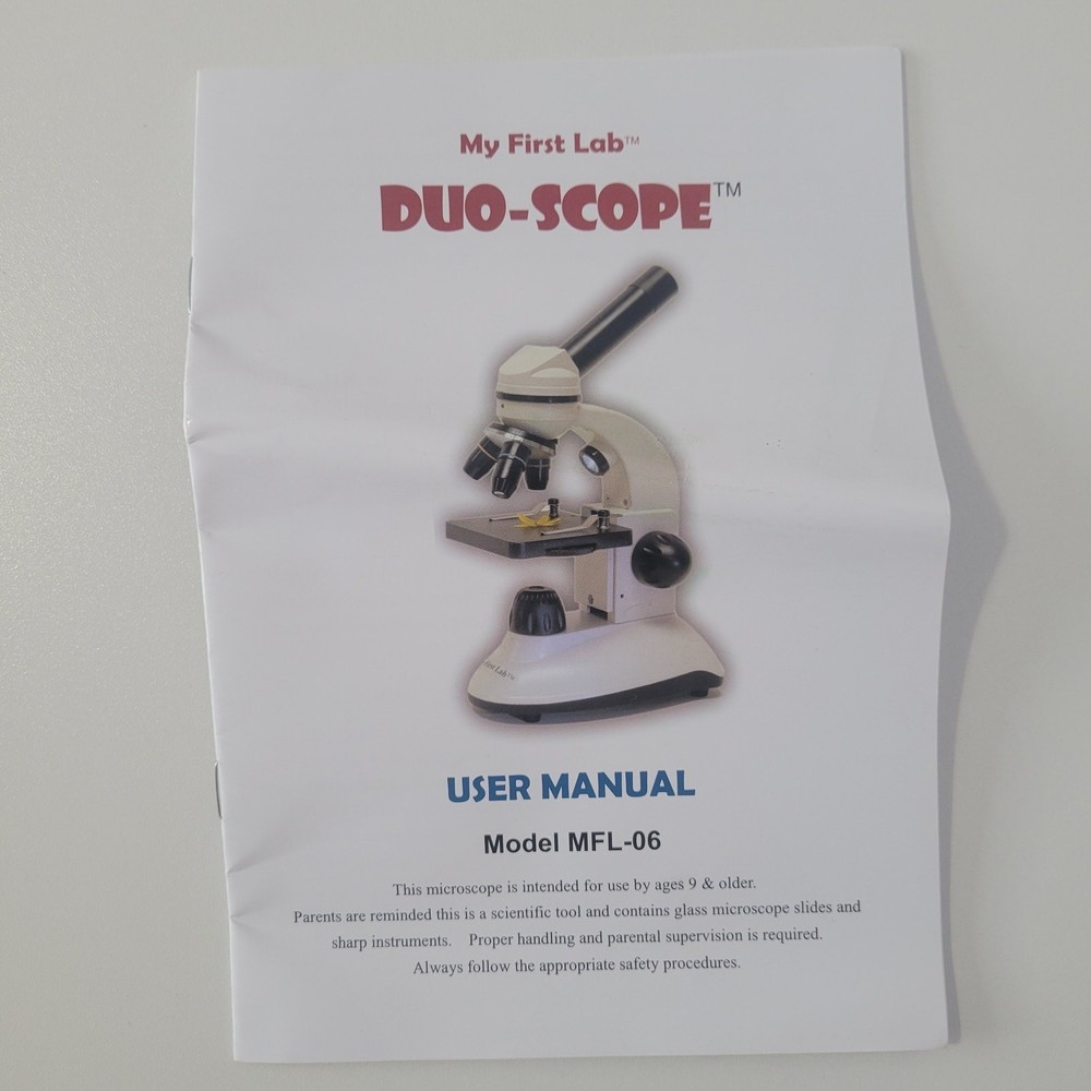 My First Lab MFL-06 Duo-Scope Microscope Two Microscopes in One with Box, Works