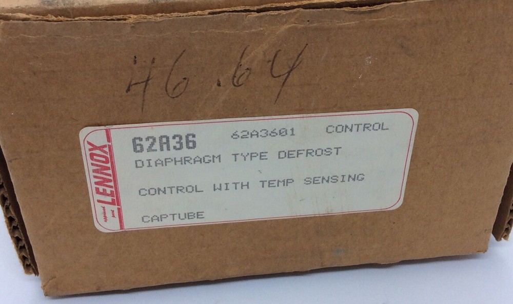 Lennox 62A3601 62A36 De-Ice Sensor Control DS3411 Diaphragm Type Defrost Control