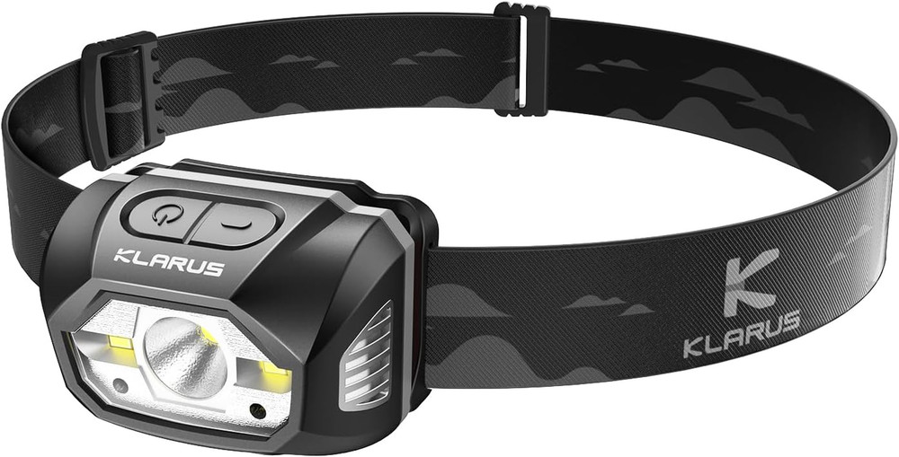 Klarus HM1 IPX6 Waterproof Rechargeable Headlamp with Motion Sensor, 70 Hours Lo