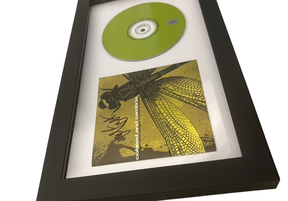 CLAUDIO SANCHEZ COHEED & CAMBRIA SIGNED AUTOGRAPH SECOND STAGE FRAMED CD JSA COA
